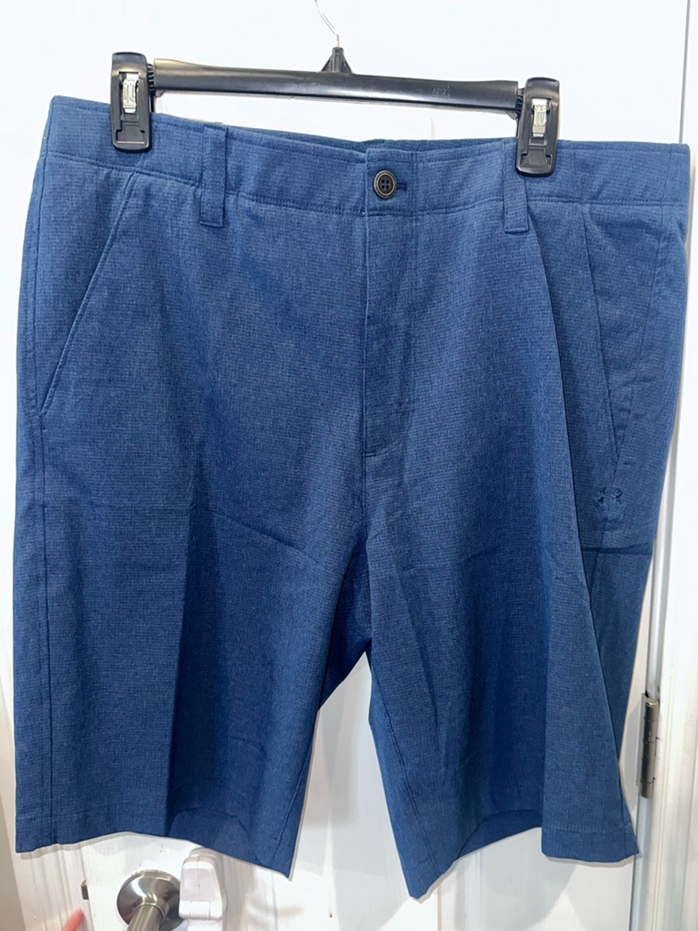 Under Armour Men's Navy Flat Front Performance Shorts